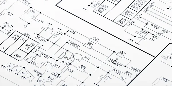 Detailed electrical schematic drawing on a white background.